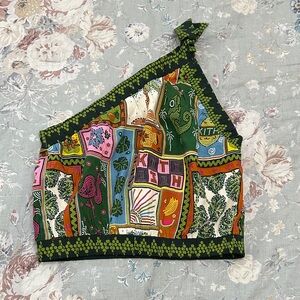 Kith Multicolor Patchwork One-Shoulder Top